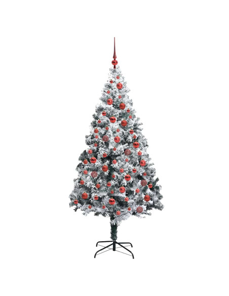 Albero di Natale artificiale con 300 LED Verde 180 cm