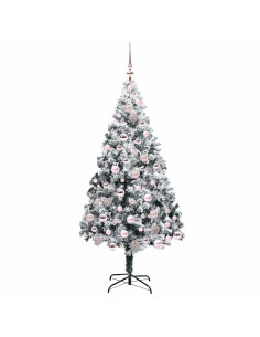 Albero di Natale artificiale con 300 LED Verde 180 cm