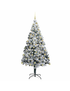 Albero di Natale artificiale con 300 LED Bianco 180 cm