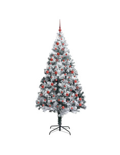 Albero di Natale artificiale con 300 LED Verde 210 cm