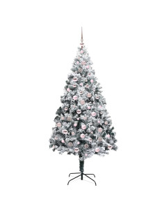 Albero di Natale artificiale con 300 LED Verde 210 cm