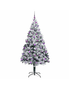 Albero di Natale artificiale con 300 LED Verde 210 cm