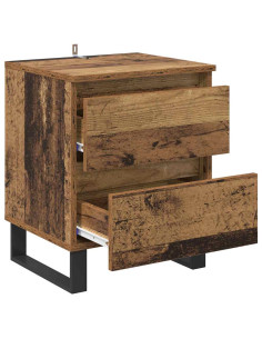 Armadio da Notte con cassetto Legno vecchio 40 x 35 x 50 cm