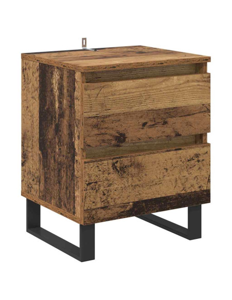 Armadio da Notte 2 pcs Legno vecchio 40 x 35 x 50 cm
