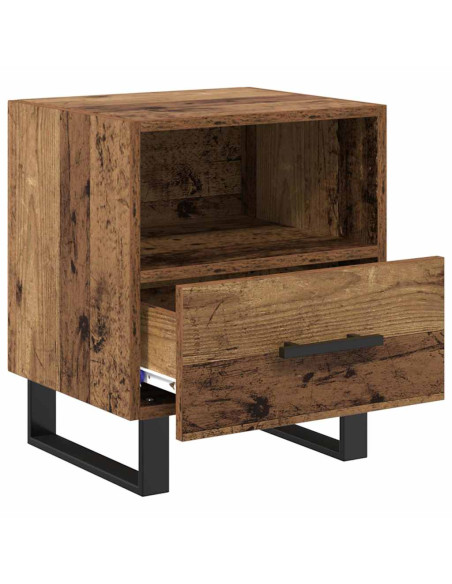 Armadio da Notte con cassetto Legno vecchio 40 x 35 x 47,5 cm