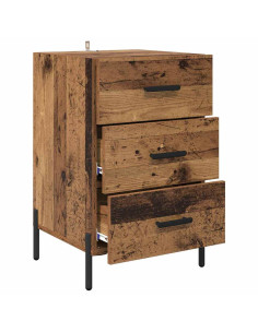 Armadio da Notte con cassetto Legno vecchio 40 x 40 x 66 cm