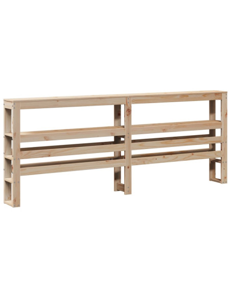 Giroletto con Testiera 140x190 cm in Legno Massello di Pino