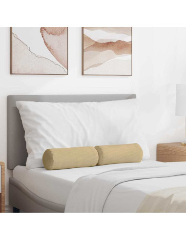 Cuscini a rullo 2 pcs Grigio Verde Ø 15 x 40 cm