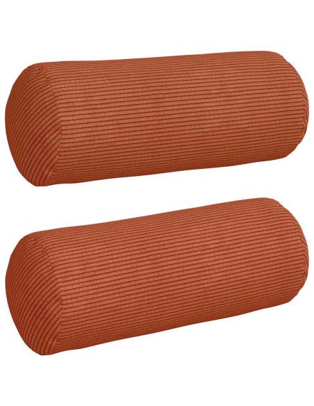 Cuscini a rullo 2 pcs Rosso Arancio Ø 15 x 40 cm