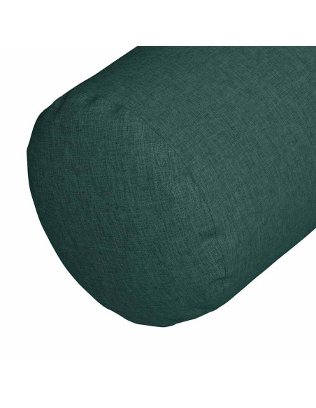 Cuscini a rullo 2 pcs Verde Scuro Ø 25 x 70 cm Tessuto
