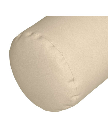 Cuscini a rullo 2 pcs Crema Ø 25 x 70 cm Tessuto