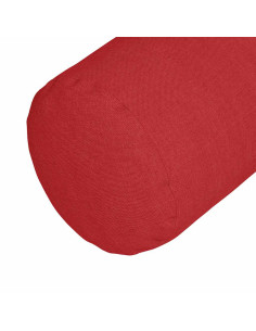 Cuscini a rullo 2 pcs Rosso Ø 25 x 70 cm Tessuto 2