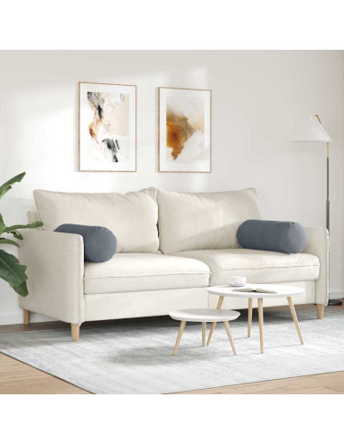 Cuscini a rullo 2 pcs Grigio scuro Ø 25 x 70 cm