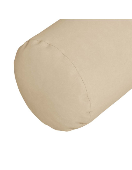 Cuscini a rullo 2 pcs Crema Ø 25 x 70 cm Tessuto in Microfibra