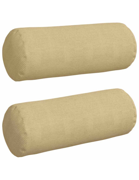 Cuscini a rullo 2 pcs Grigio Verde Ø 25 x 70 cm