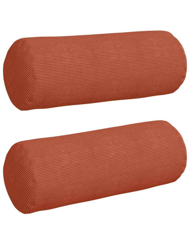 Cuscini a rullo 2 pcs Rosso Arancio Ø 25 x 70 cm