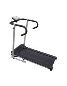 Tapis roulant elettrico 100x35 cm nero e argento 2