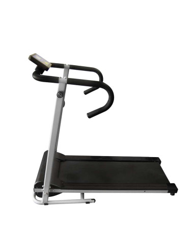 Tapis roulant elettrico 100x35 cm nero e argento