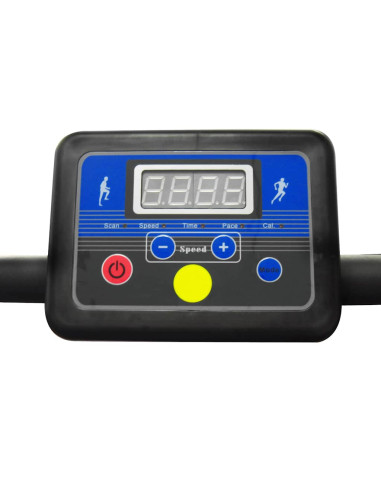 Tapis roulant elettrico 100x35 cm nero e argento