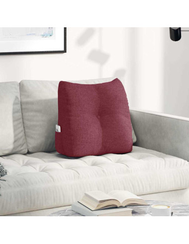 Cuscino per Schiena Rosso Vino 45 x 24 x 50 cm Tessuto