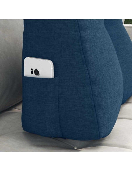 Cuscino per Schiena Blu 45 x 24 x 50 cm Tessuto