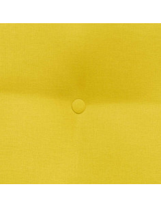 Cuscino per Schiena Giallo Chiaro 45 x 24 x 50 cm Tessuto 2