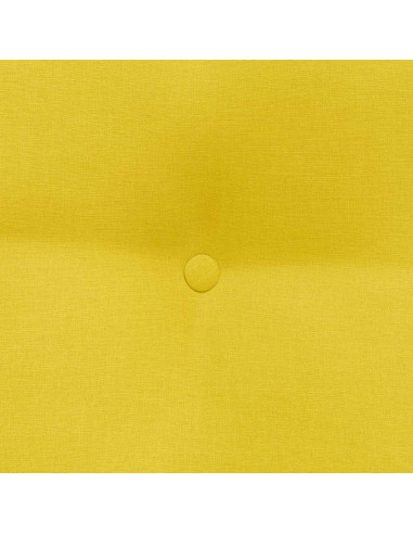 Cuscino per Schiena Giallo Chiaro 45 x 24 x 50 cm Tessuto
