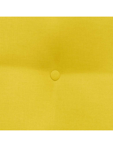 Cuscino per Schiena Giallo Chiaro 45 x 24 x 50 cm Tessuto