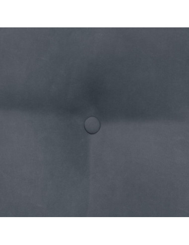 Cuscino per Schiena Grigio scuro 45 x 24 x 50 cm Velluto