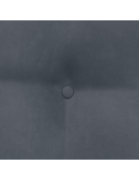 Cuscino per Schiena Grigio scuro 45 x 24 x 50 cm Velluto