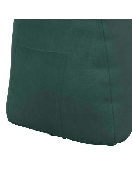 Cuscino per Schiena Verde Scuro 45 x 24 x 50 cm Velluto