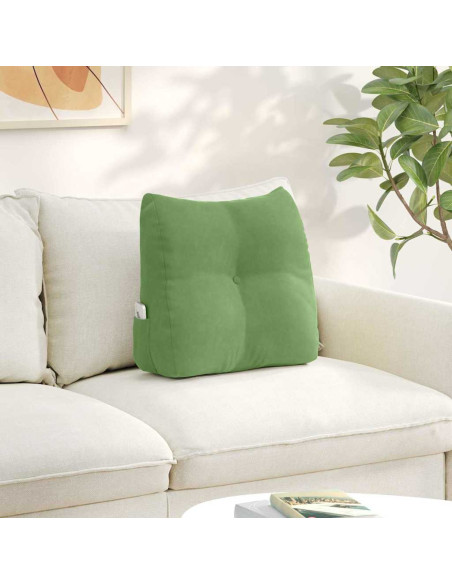 Cuscino per Schiena Verde chiaro 45 x 24 x 50 cm Velluto