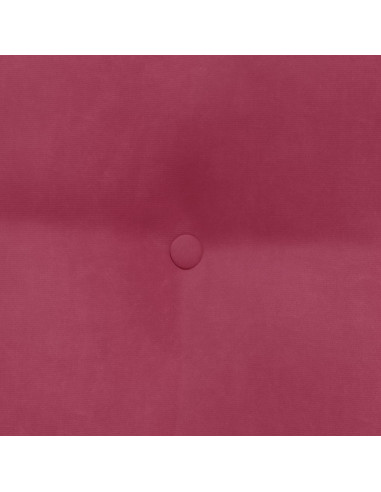 Cuscino per Schiena Rosso Vino 45 x 24 x 50 cm Velluto