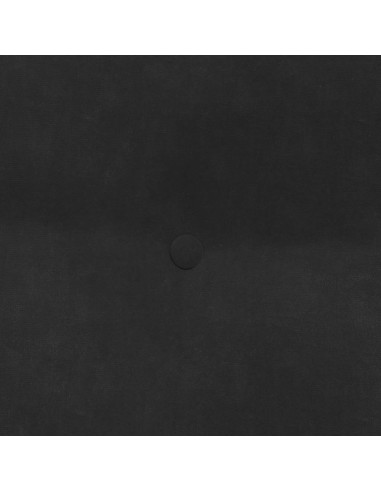 Cuscino per Schiena Nero 45 x 24 x 50 cm Velluto