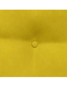 Cuscino per Schiena Giallo 45 x 24 x 50 cm Velluto 2