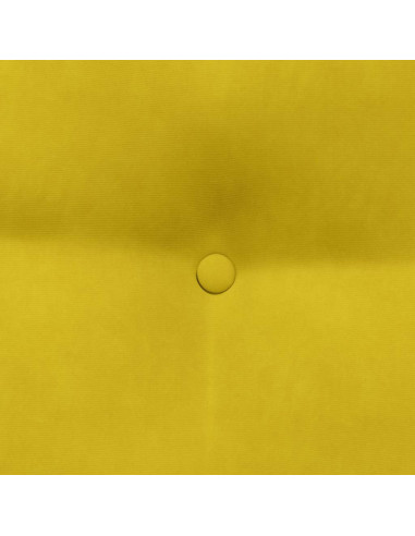 Cuscino per Schiena Giallo 45 x 24 x 50 cm Velluto