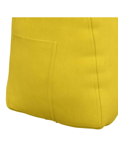 Cuscino per Schiena Giallo 45 x 24 x 50 cm Velluto