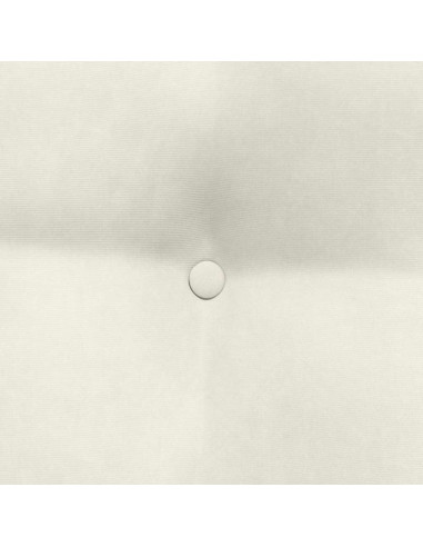 Cuscino per Schiena Crema 45 x 24 x 50 cm Velluto