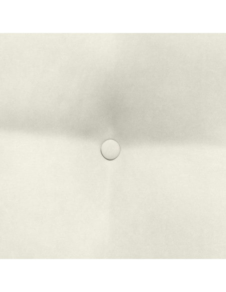 Cuscino per Schiena Crema 45 x 24 x 50 cm Velluto