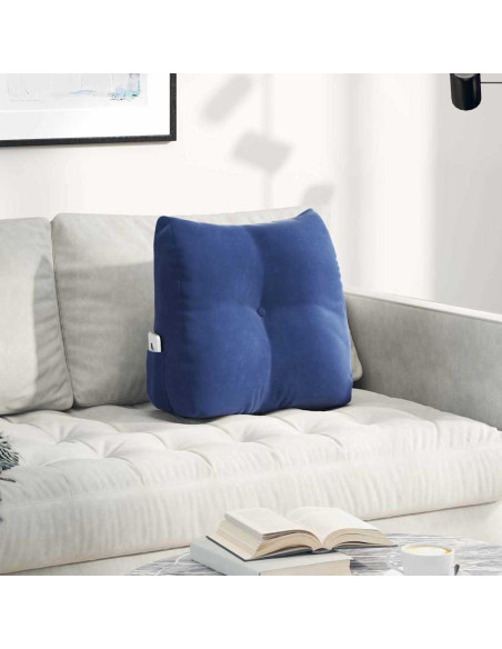 Cuscino per Schiena Blu Polizia 45 x 24 x 50 cm Velluto