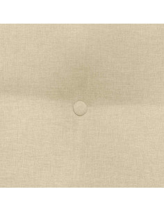 Cuscino per Schiena Crema 60 x 24 x 50 cm Tessuto 2
