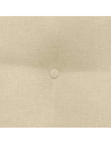 Cuscino per Schiena Crema 60 x 24 x 50 cm Tessuto