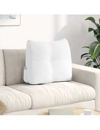 Cuscino per Schiena Bianco 60 x 24 x 50 cm Tessuto