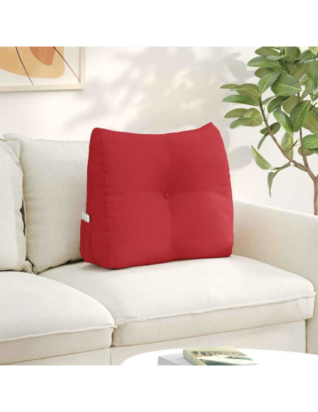 Cuscino per Schiena Rosso 60 x 24 x 50 cm Tessuto