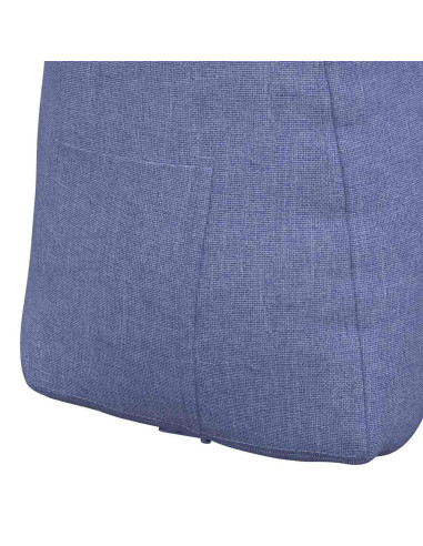 Cuscino per Schiena Blu jeans 60 x 24 x 50 cm Tessuto