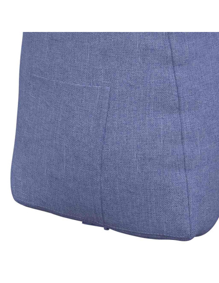 Cuscino per Schiena Blu jeans 60 x 24 x 50 cm Tessuto
