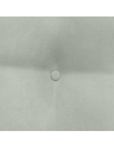Cuscino per Schiena Grigio chiaro 60 x 24 x 50 cm Velluto 2