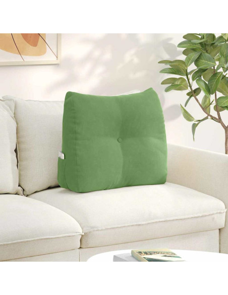 Cuscino per Schiena Verde chiaro 60 x 24 x 50 cm Velluto