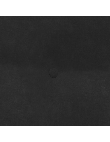 Cuscino per Schiena Nero 60 x 24 x 50 cm Velluto