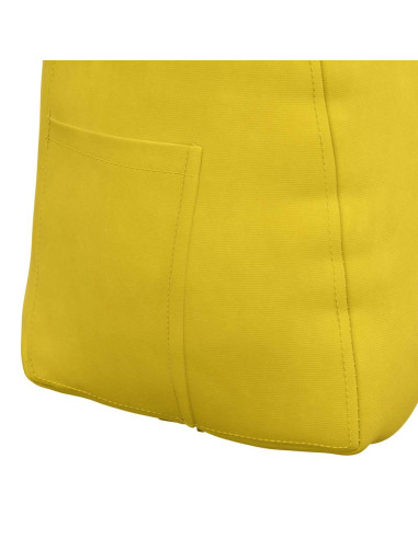 Cuscino per Schiena Giallo 60 x 24 x 50 cm Velluto